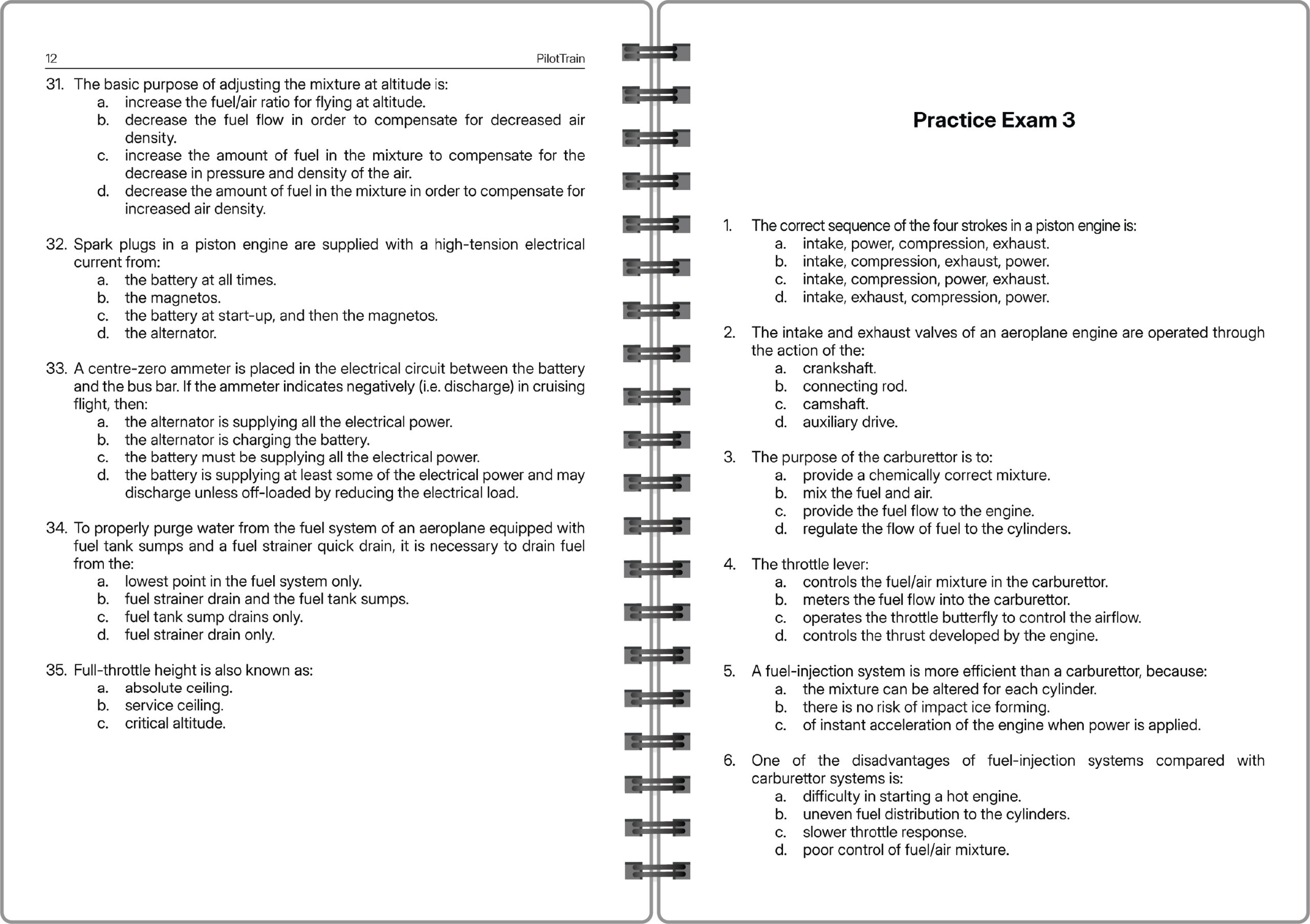 CPL: 4 Practice Exams (Aircraft General Knowledge) 3 CYSA@8x 100 scaled